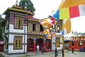 Bhutia Busty Gompa Monastery in Darjeeling District, West Bengal
