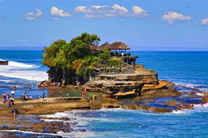 Tanah Lot Island in Bali - Tourist Attraction