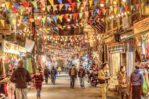 Thamel in Kathmandu Nepal